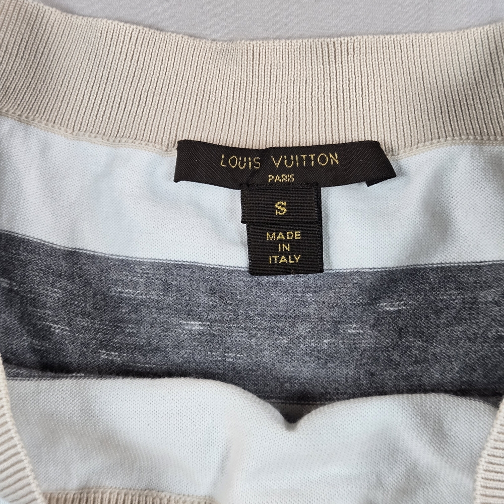 Louis Vuitton Striped Ruched Cotton Dress - Size Small - Picture 8 of 11